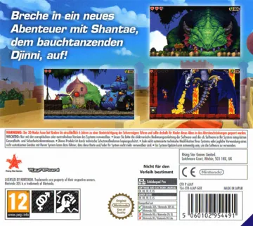 Shantae and the Pirates Curse (Europe) (En,Fr,De,Es,It) box cover back